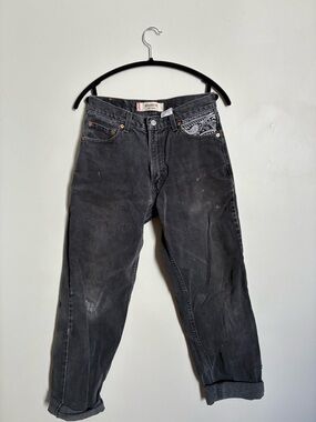Levi's Upfashioned Vintage Black Relaxed Fit 550 Jeans Size 30